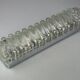 60s 70s wall lamp Limburg Germany Wall Sconce Ice Glass Chrome Space Age