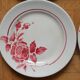 Lot de 4 assiettes Sarreguemines, collection Roseraie