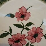 Terracotta dish with floral decoration