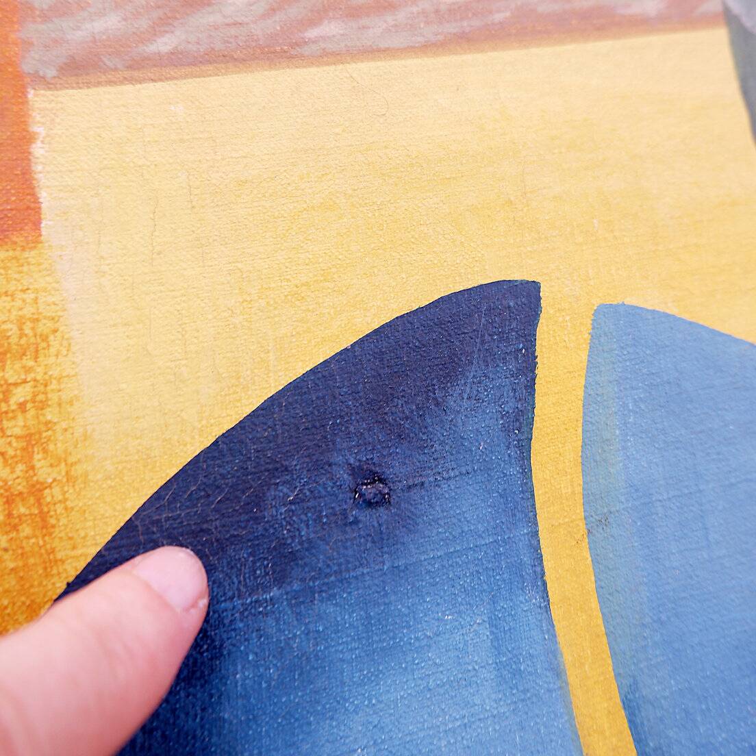 Walter Lewy 1905-1995 Surrealist scene - signed and dated 1974.