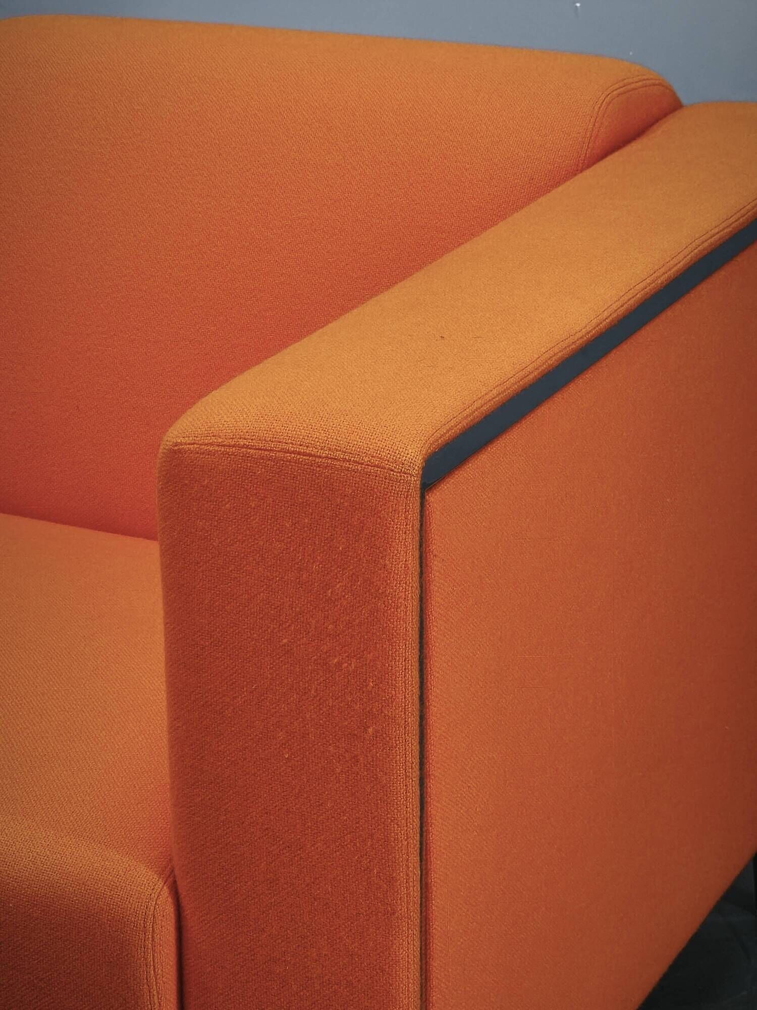 Enrico Franzolini Steel 2000 Orange Armchair for Moroso, Italy