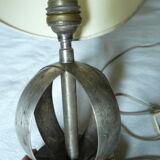 Ball foot lamp with metal blade from the 60's