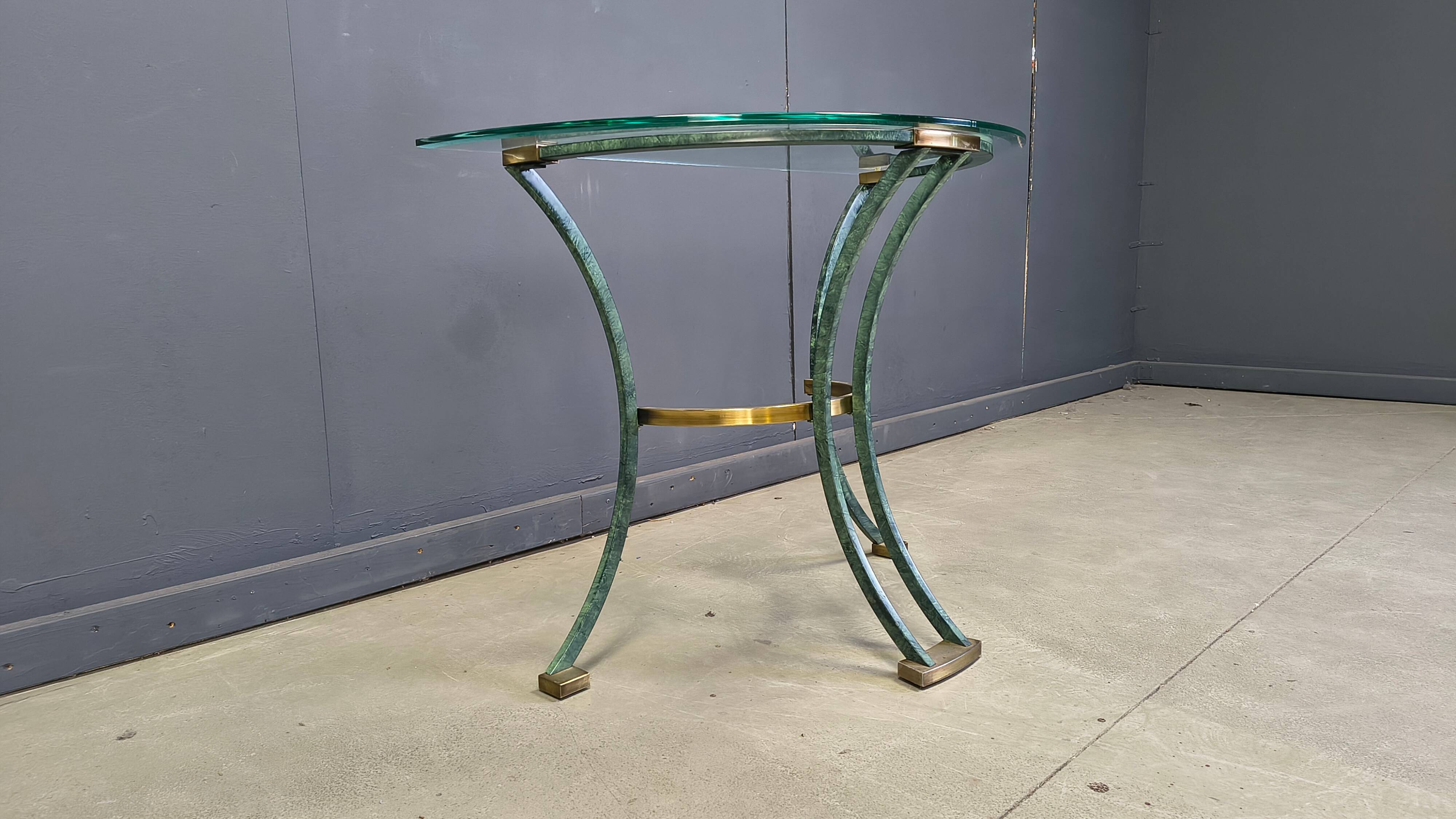 Vintage brass and metal console, 1970s - France