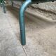 Vintage wood kindergarten bench and tubular structure in Long lacquered metal. 2m / High. 25 cm