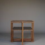 Dutch Modernist Hague School Oak Side Table. 1930s