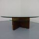 Italian Rosewood and Glass Coffee Table, 1960s