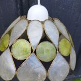 Mother-of-pearl lampshade suspension