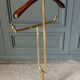 Valet de nuit travail français pieds griffes 1960 brass and wood