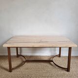 Table basse en marbre et laiton