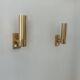 Pair of vintage adjustable brass wall lights, France 1970.