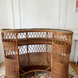 Rattan and wicker bar from the 50s/60s