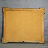 Vintage oil painting of the Viktualienmarkt in winter in Munich by Alexander Michael.