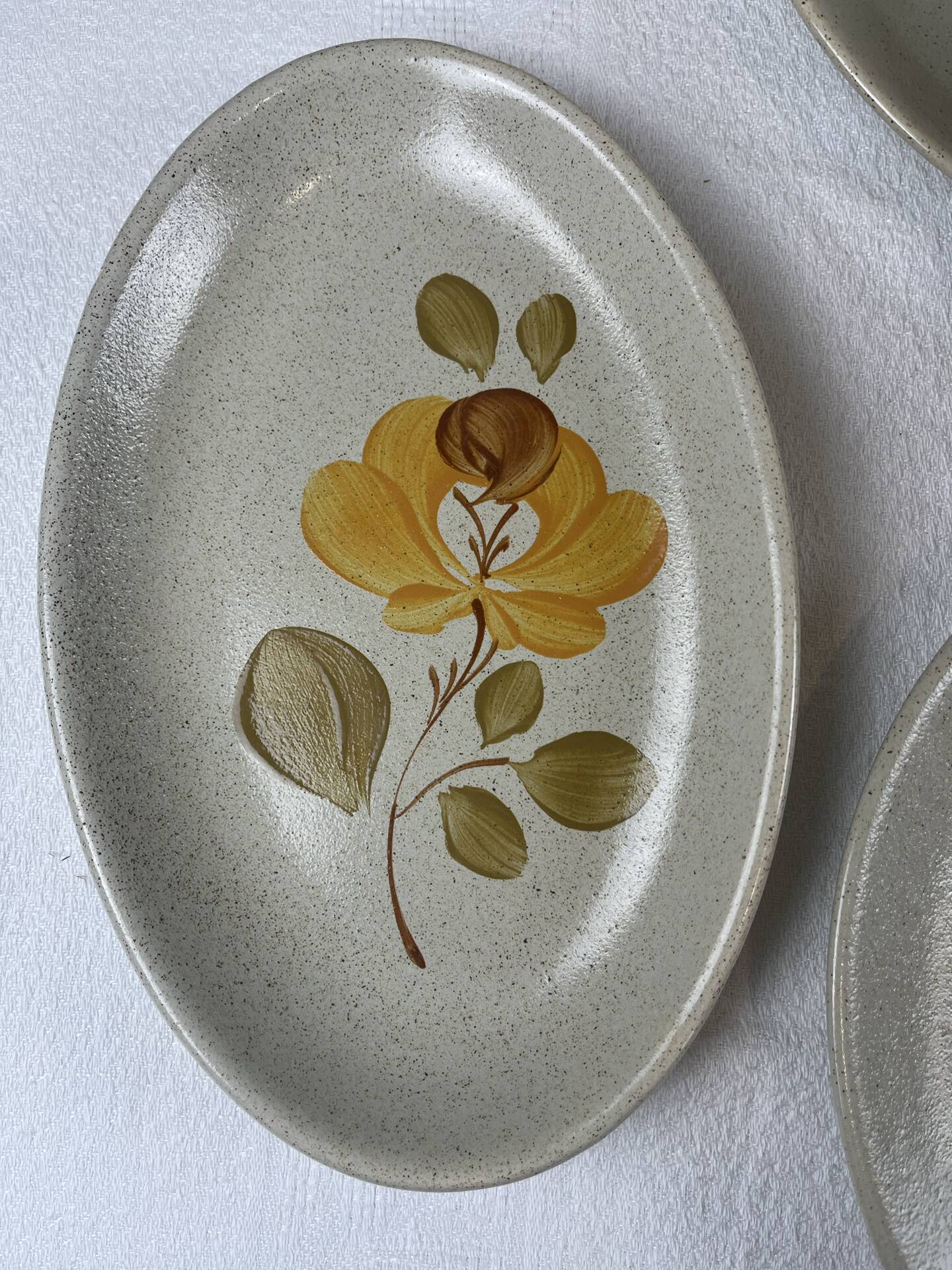 Hand-painted stoneware service