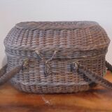 poultry basket, rattan, wicker