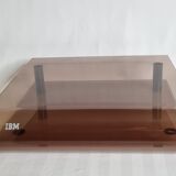Smoked plexiglass briefcase, IBM, 70s-80s