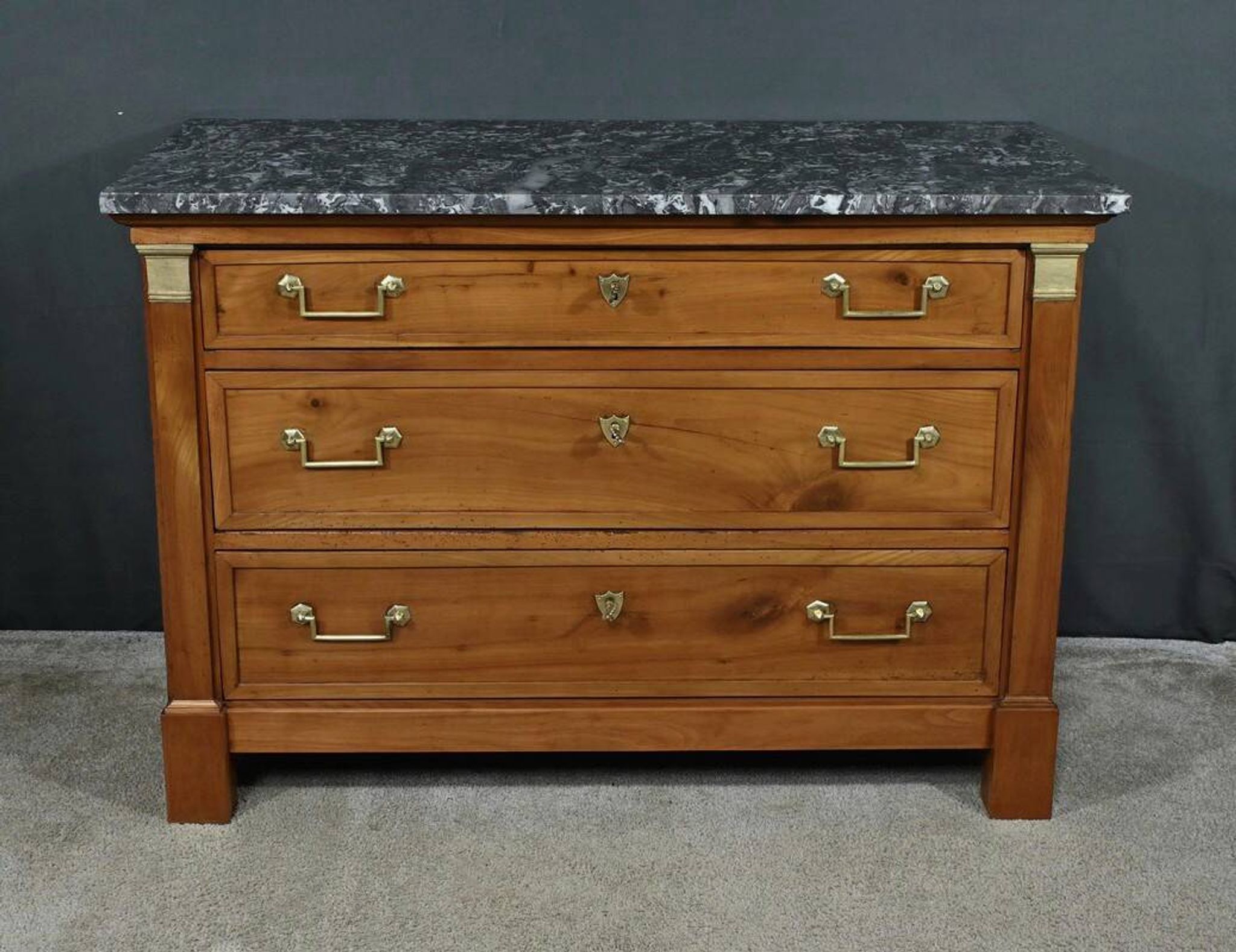 Small Cherrywood Chest of Drawers, Directoire Period – Early 19th Century