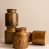 Brown Mustard Pot