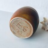 Signed stoneware vase