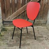 Chaise vintage rouge