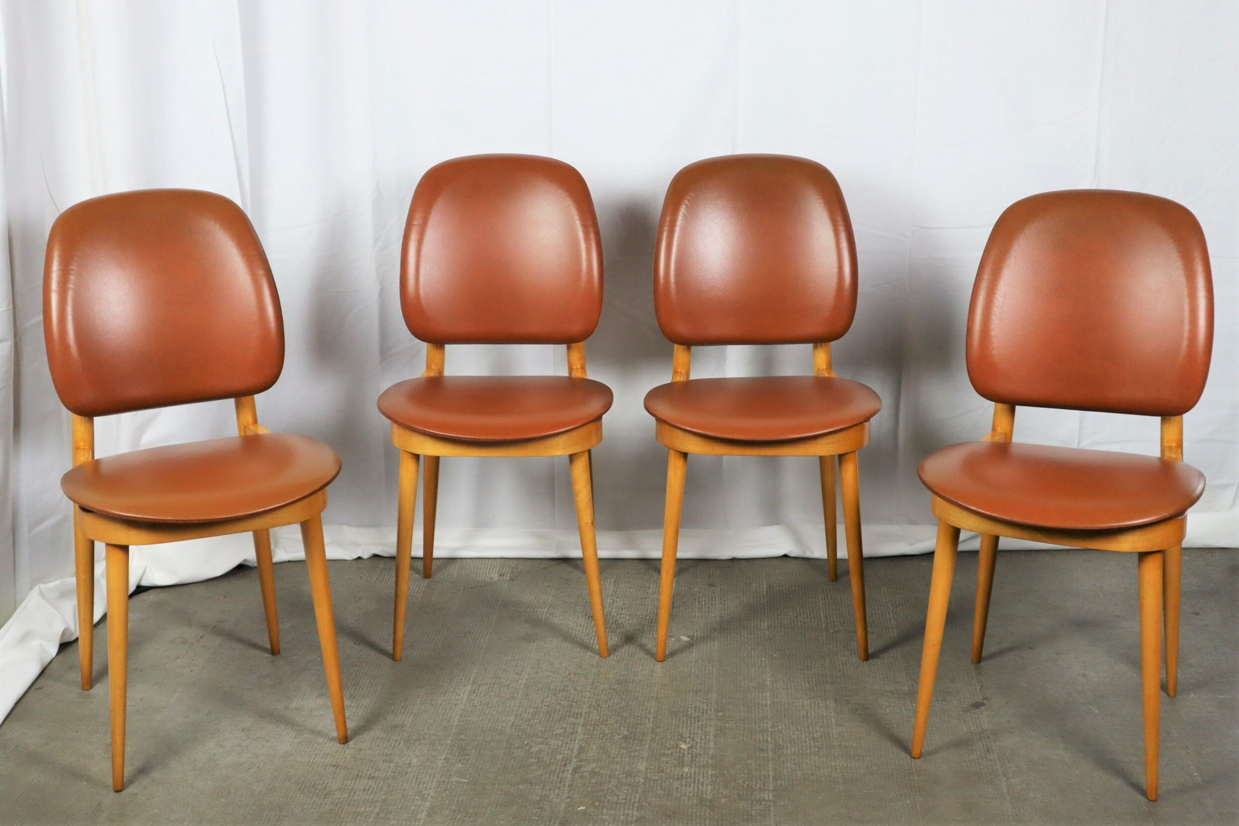 4 Chaises de Baumann, modèle Pégase, 1960