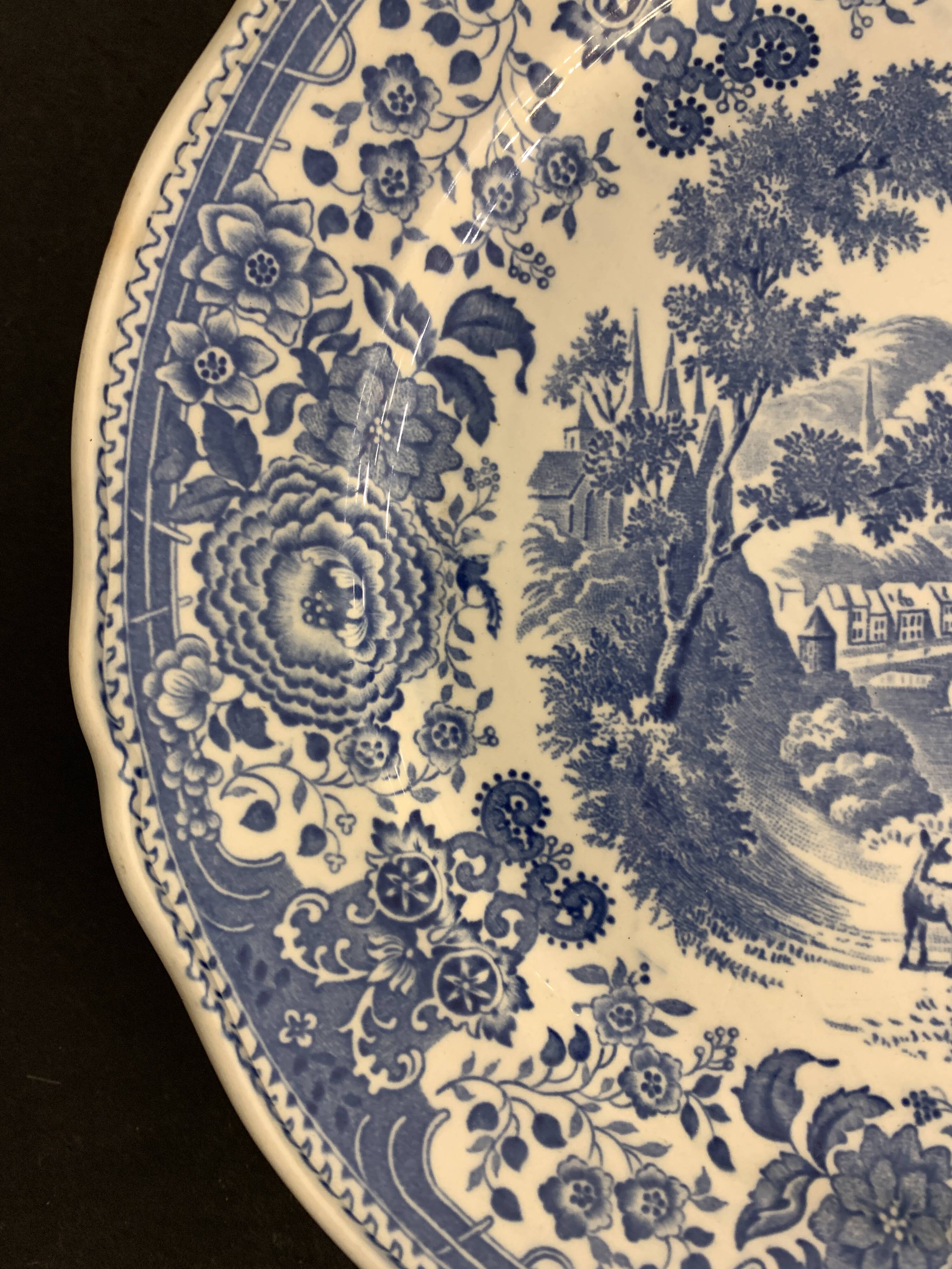 Set of 8 flat plates Villeroy and Boch Burgenland