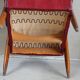 Fauteuil vintage en skaï rouge