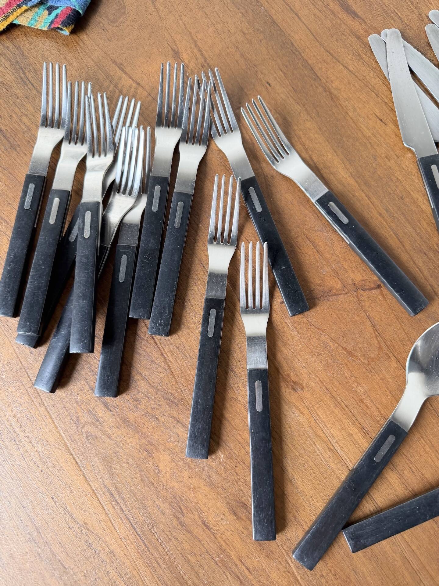Lot of vintage Ikea cutlery by Olle Gyllang.