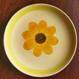 4 Gien “Soleil” dessert plates