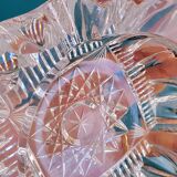 Chiseled bohemian crystal ashtray
