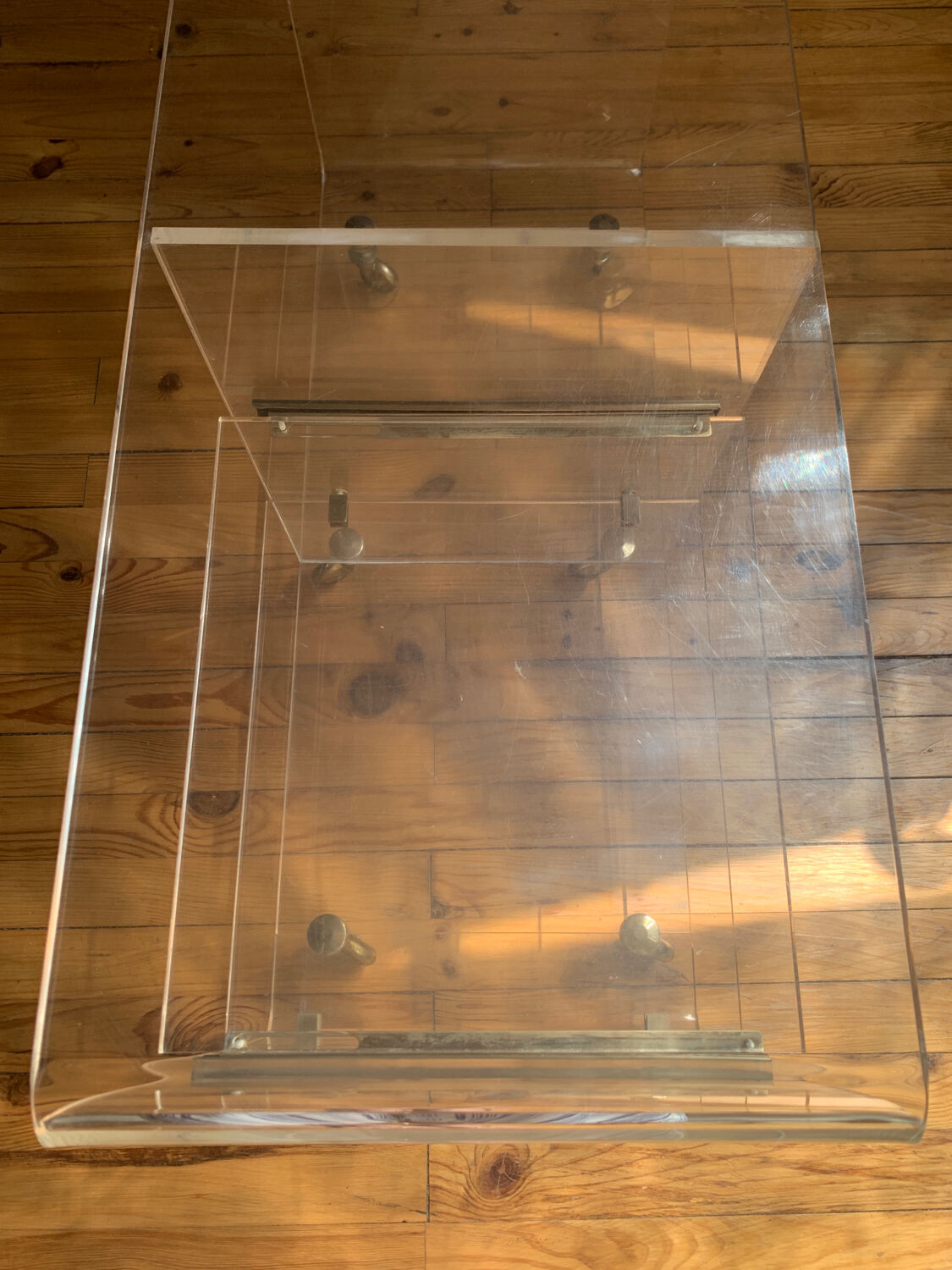 Plexiglass coffee table