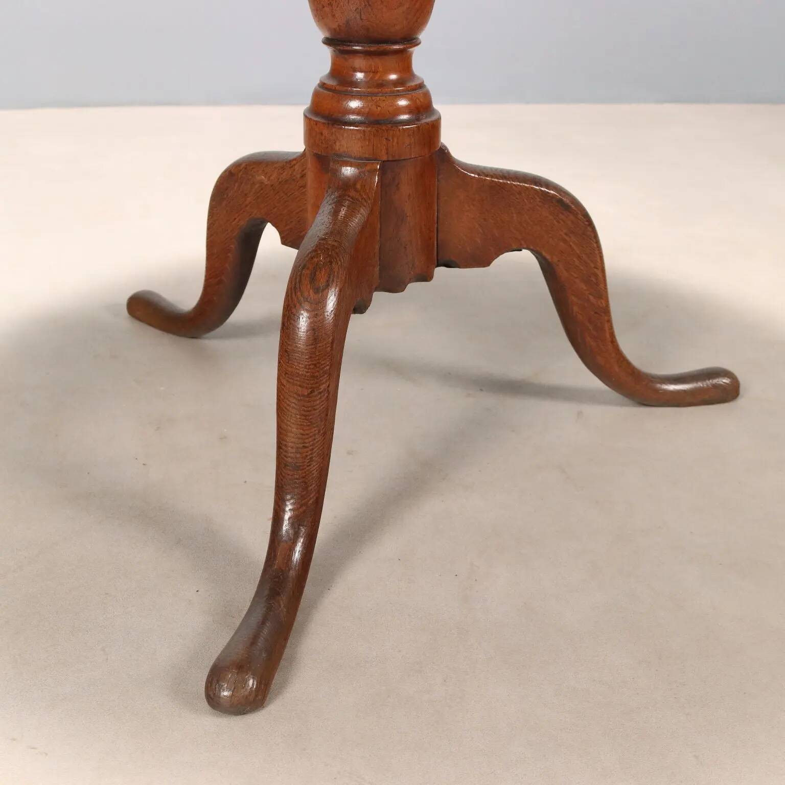 Small antique oak table, Italy, mid-19th century.