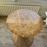 Table bambou et verre