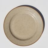 8 assiettes en grès moucheté de Tulowice