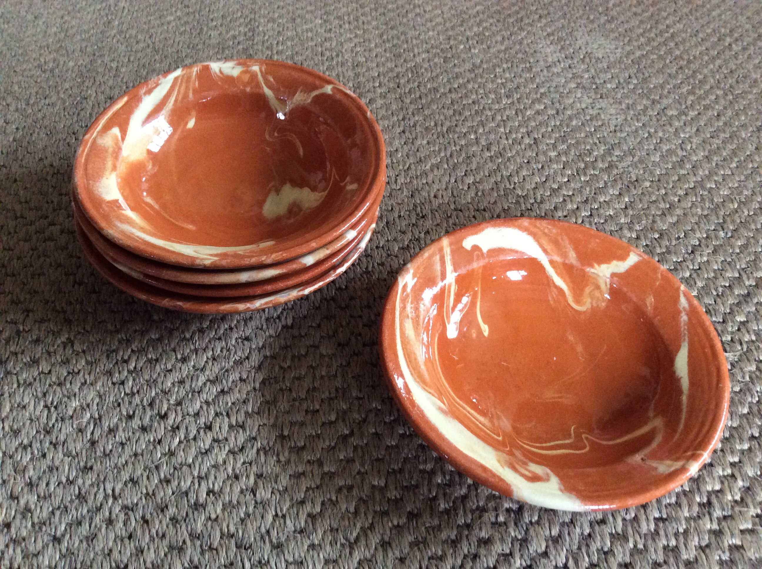 Series of 5 hollow plates