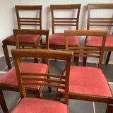 6 chairs era solid oak reconstruction