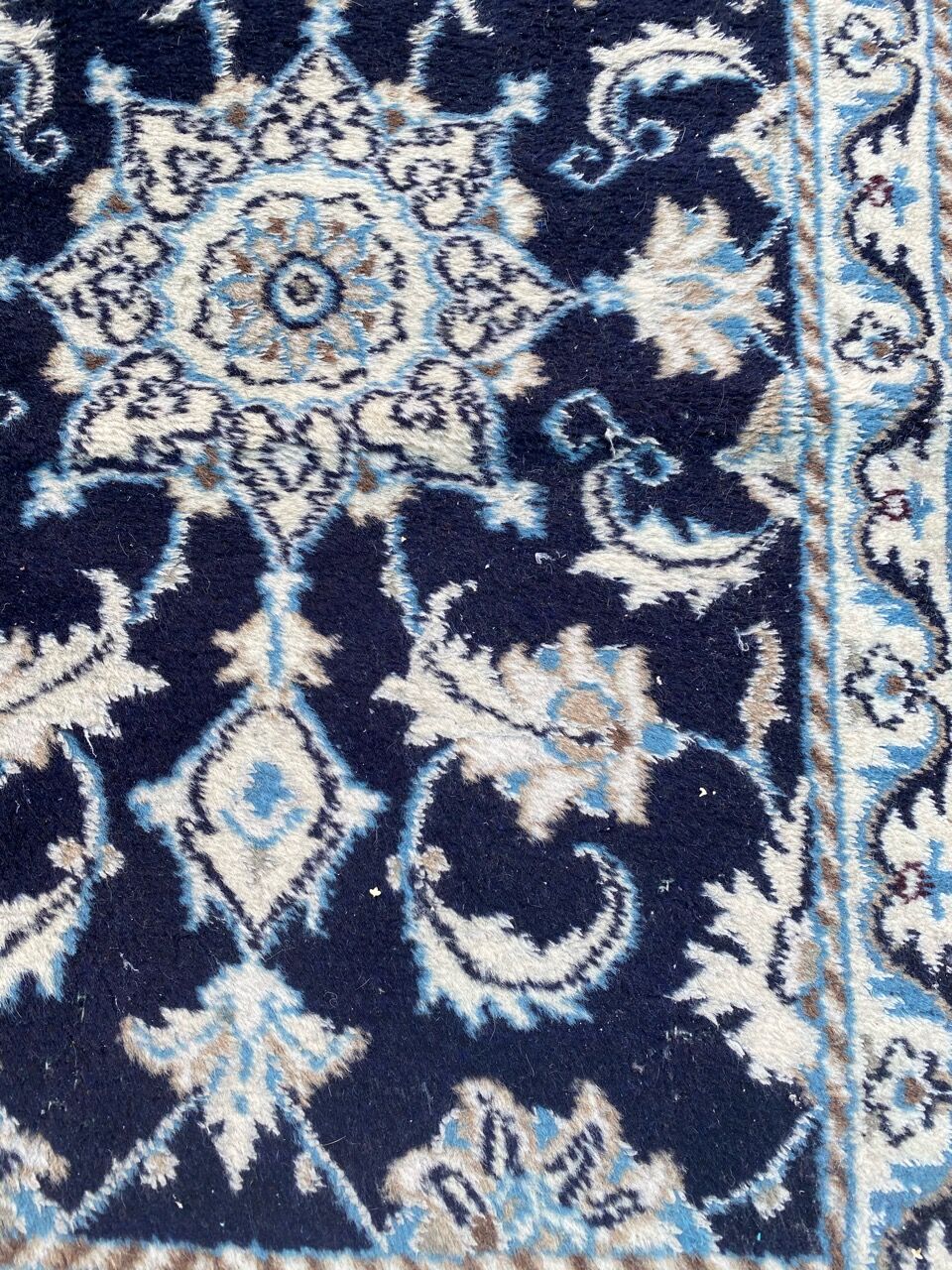 Pair of persian Naiin carpets 59x92 cm