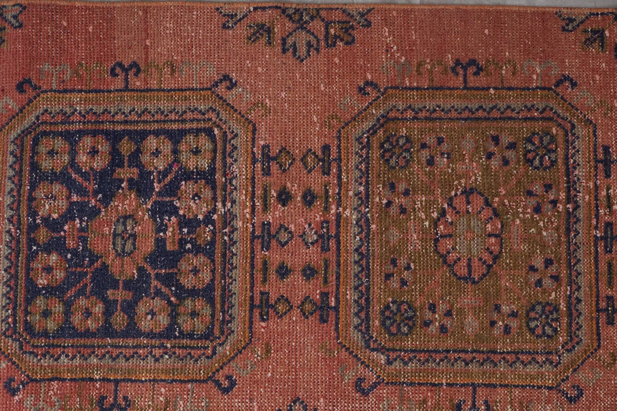 Vintage Turkish hallway rug 80x651 cm