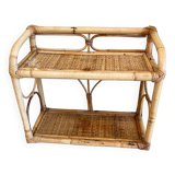 Vintage rattan shelf