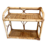 Vintage rattan shelf