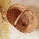 Vintage wicker basket – bohemian decorative storage
