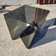 Table basse porte livres en verre 1970