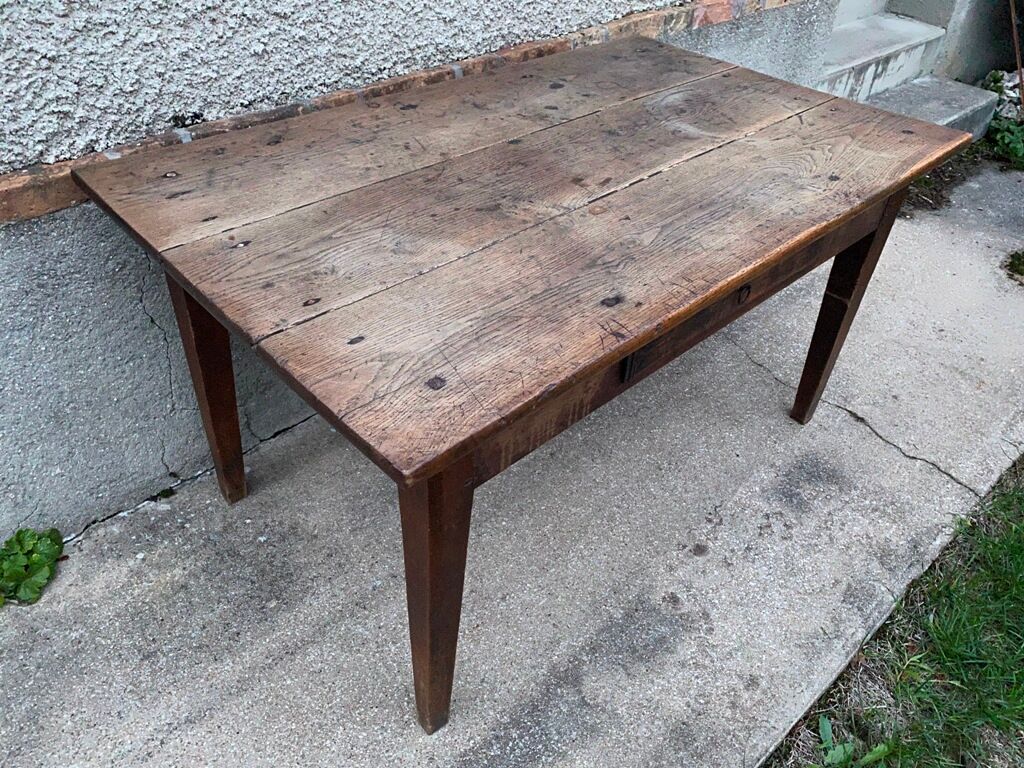 Farm table with 1 drawer