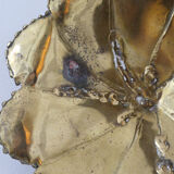 Wall light water lily brass 70s