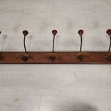 Wall mounted coat rack