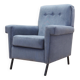 Blue armchair, Italian design, 1970s, production: Italy
