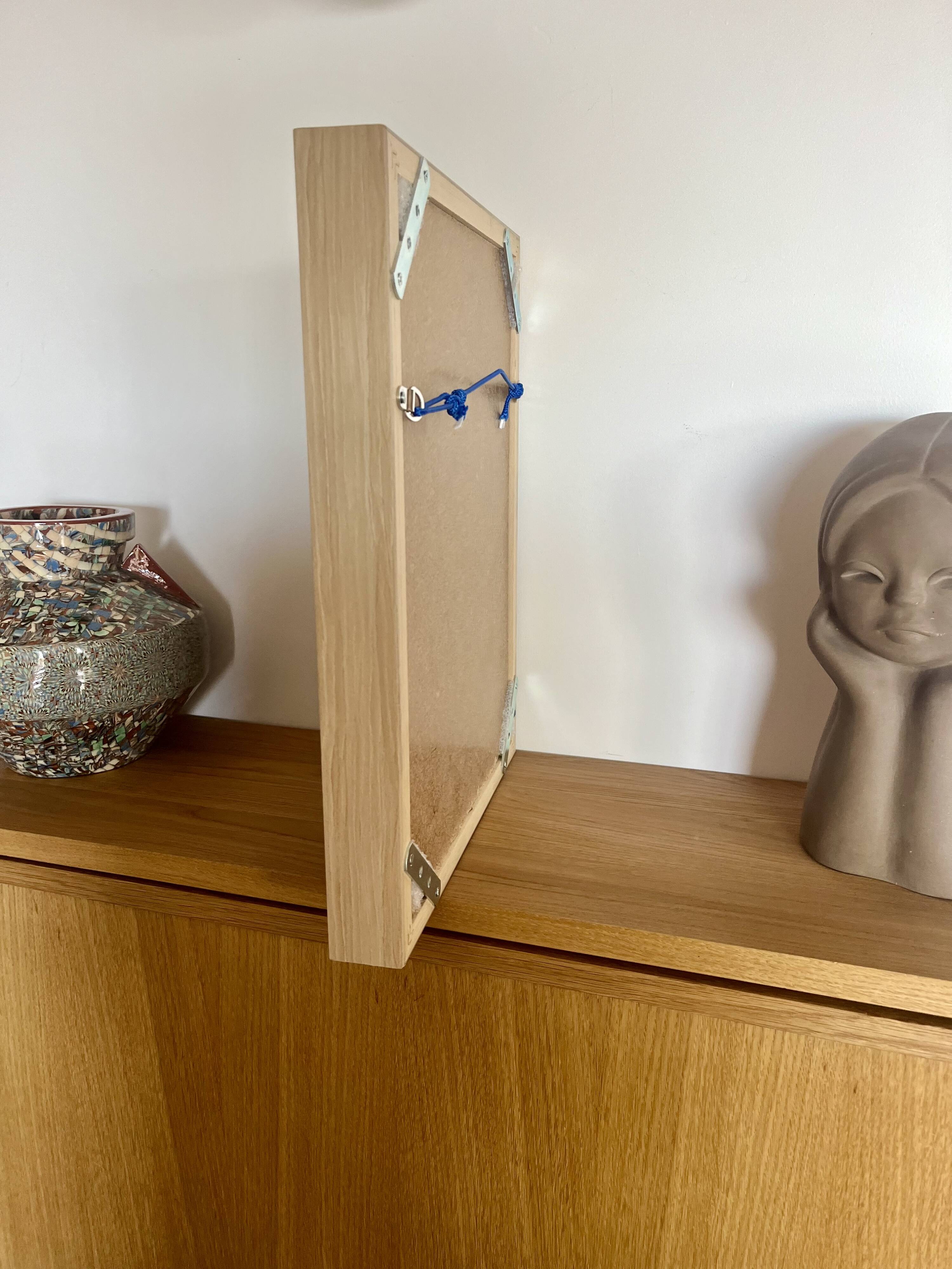 Oil portrait on cardboard