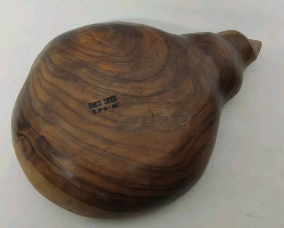 Vintage Shell Shape Wooden Fruit Basket