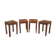 Set of 4 wooden stool