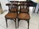 Set of 4 vintage bistro chairs from the 1960s.