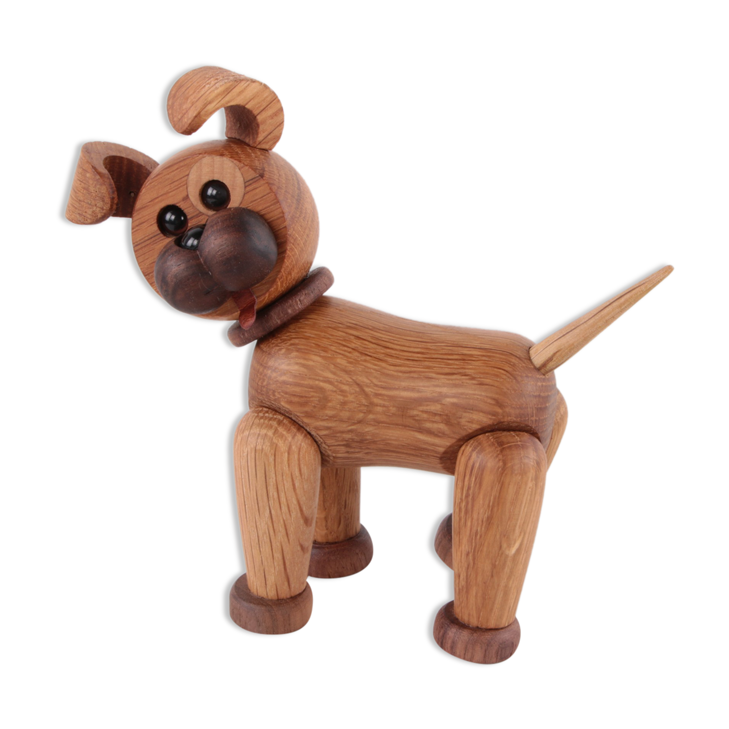 Cheerful wooden dog by chresten sommer for spring copenhagen denmark